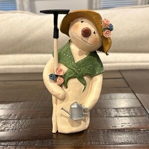 Charming Garden Snowman Figurine with Hat and Scarf